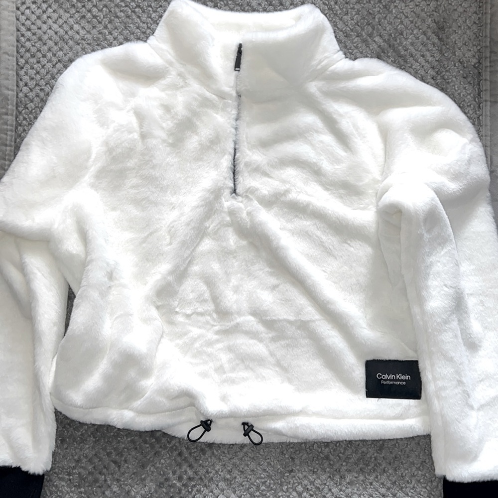 White Calvin Klein performance Sweater